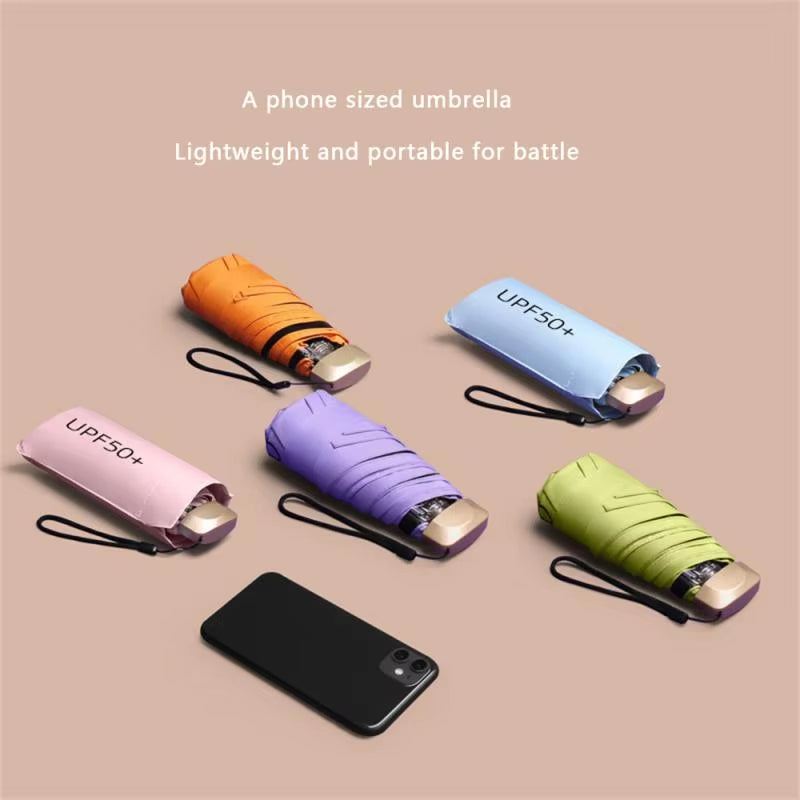 Mini Pocket Rain Umbrella Sun Shade Umbrella Women Rain Umbrella UV Sun Umbrella Capsule Umbrella Business Umbrella It