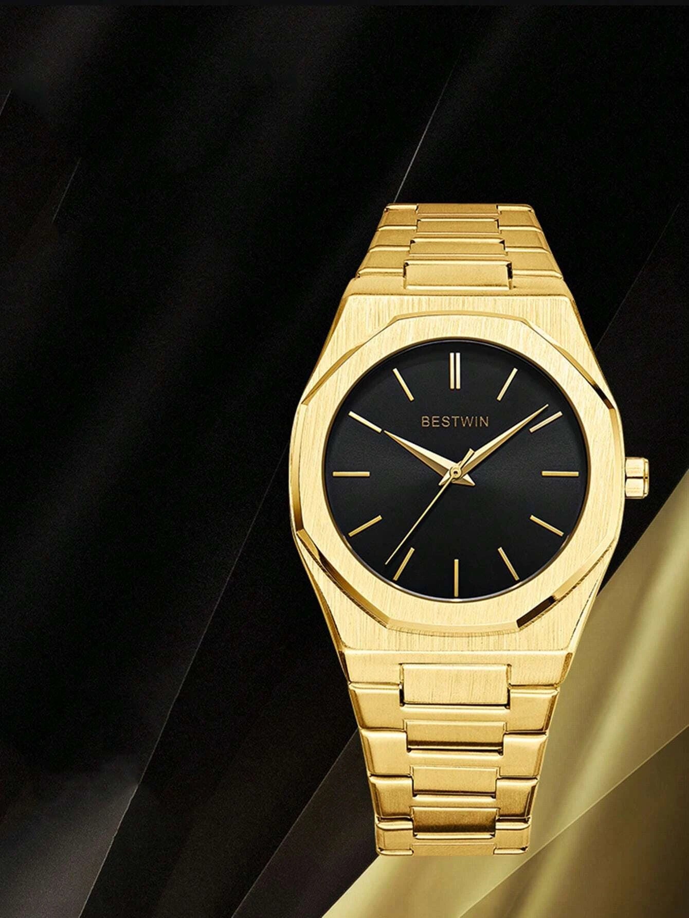 GORBEN Men round Pointer Quartz Watch Father