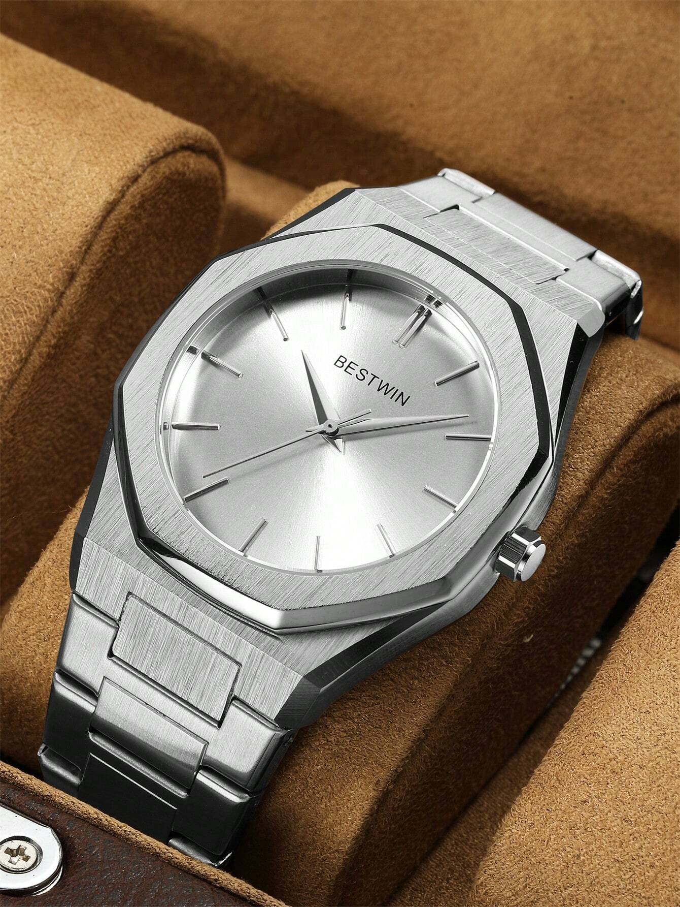 GORBEN Men round Pointer Quartz Watch Father