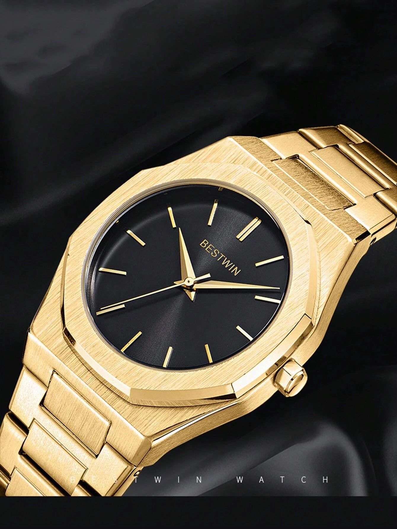 GORBEN Men round Pointer Quartz Watch Father