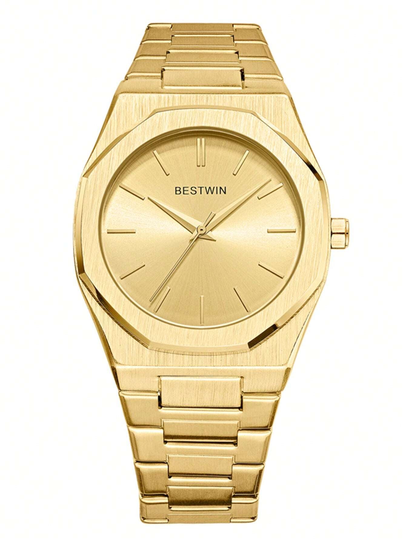 GORBEN Men round Pointer Quartz Watch Father