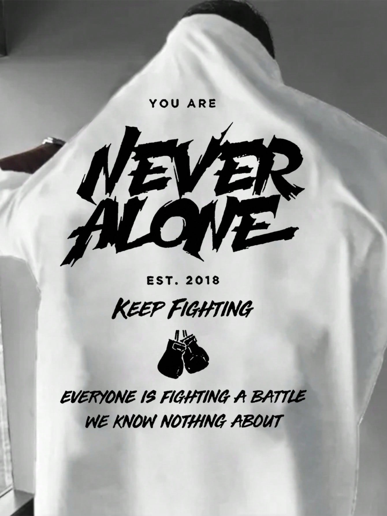 Men Slogan Graphic Tee