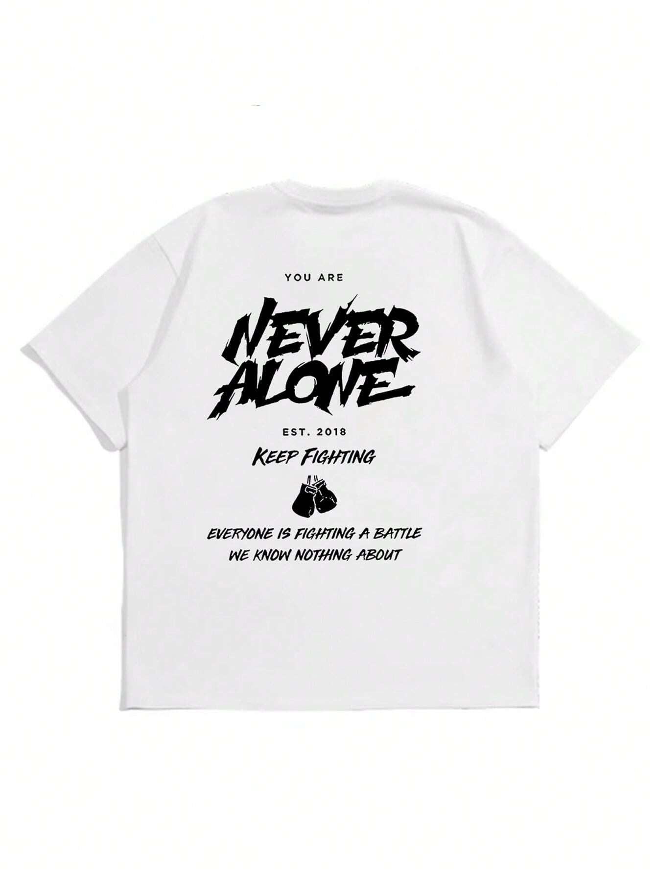 Men Slogan Graphic Tee