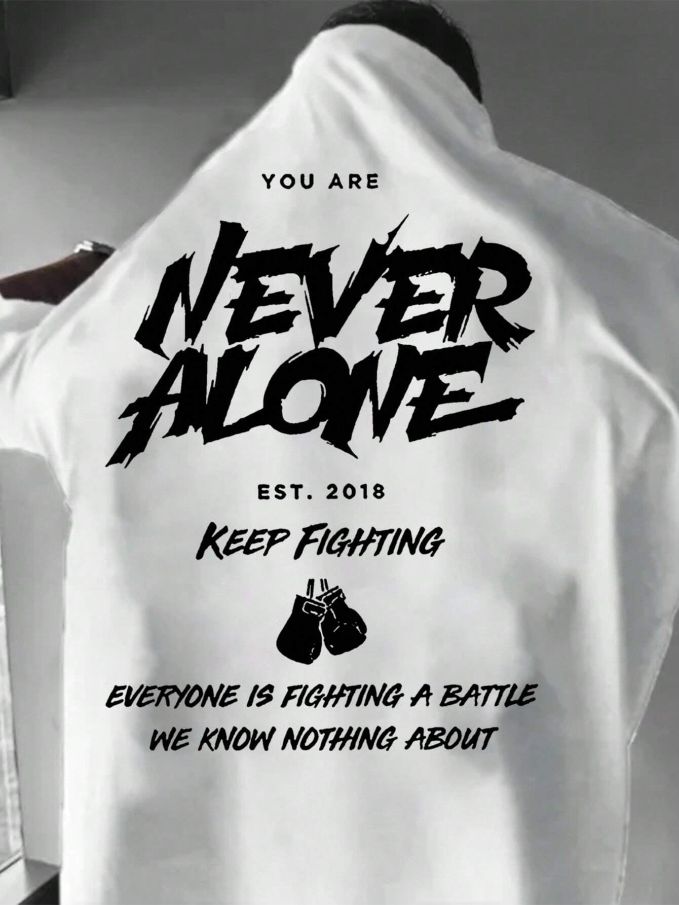 Men Slogan Graphic Tee