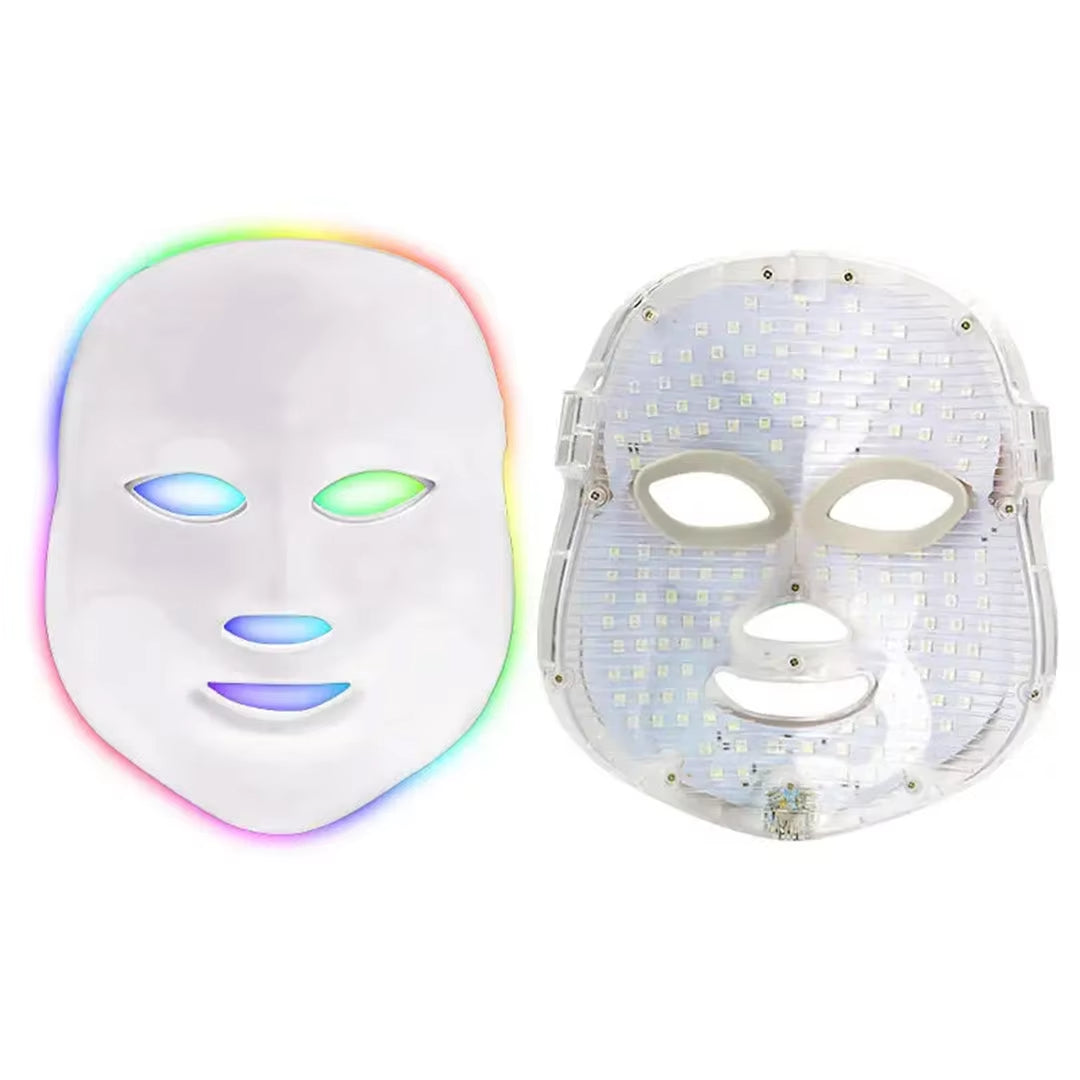 7 Colors LED Facial Mask Photon Therapy Face Skin Care Mask anti Acne Therapy Skin Wrinkle Removal Face Beauty Mask