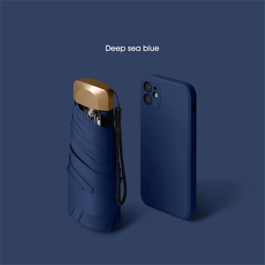 Mini Pocket Rain Umbrella Sun Shade Umbrella Women Rain Umbrella UV Sun Umbrella Capsule Umbrella Business Umbrella It